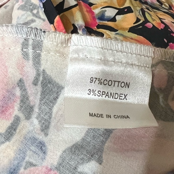 Pink and Orange A-Line Midi Dress with Notched Collar - Picture 5 of 5